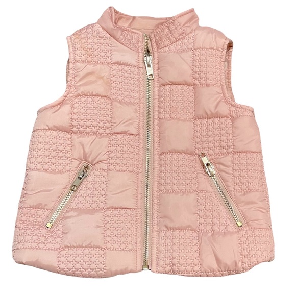 Tahari Other - Tahari Baby Girl Pink Quilted Puffer Vest